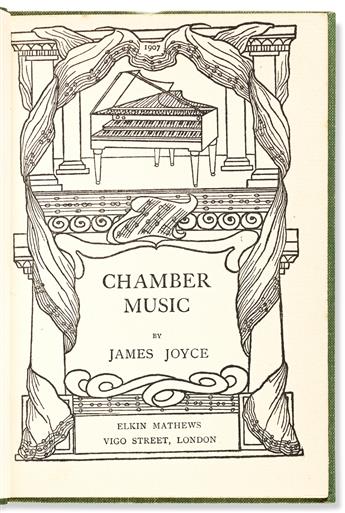 JOYCE, JAMES. Chamber Music.